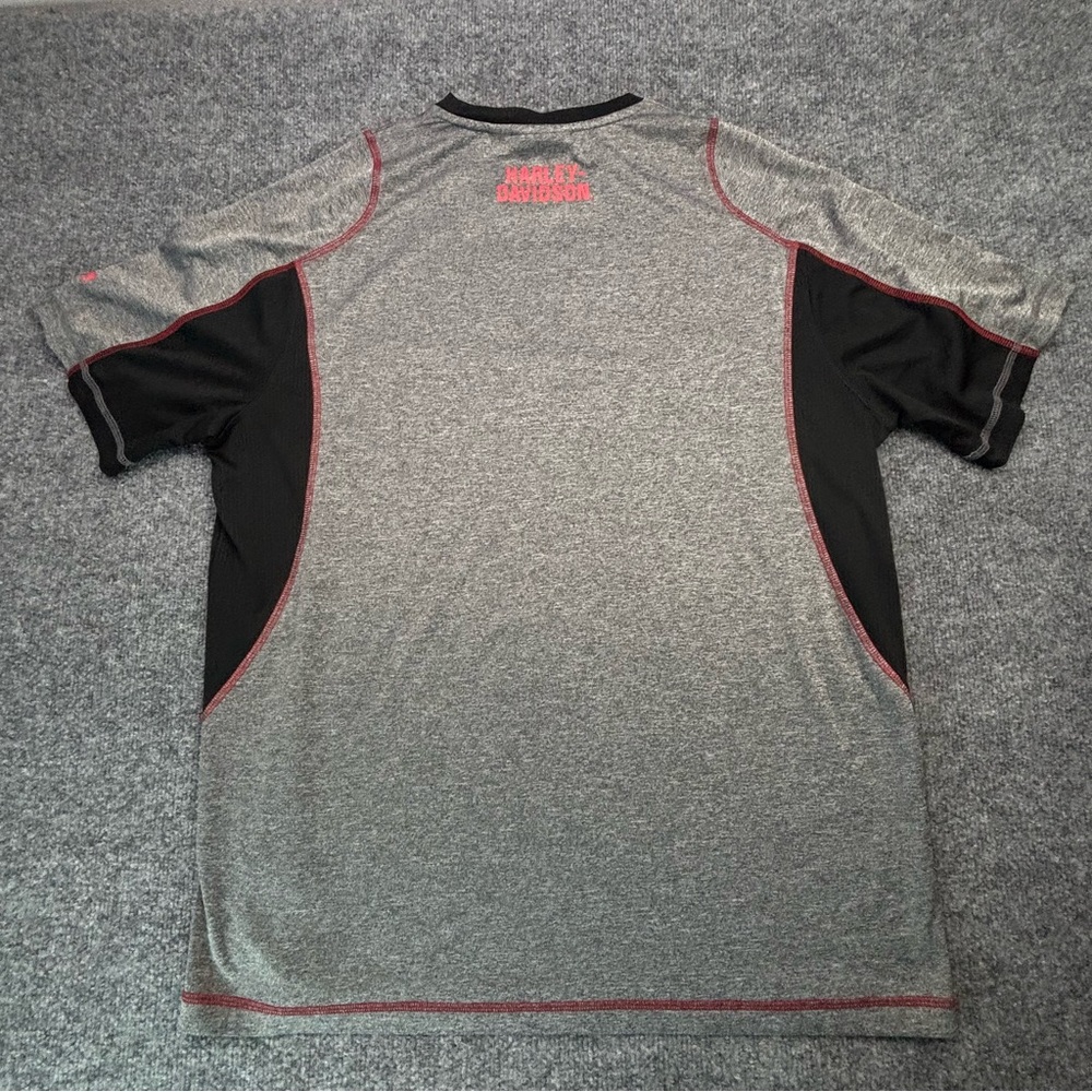 Harley Davidson Motorcycles Graphic T Shirt Grey Pink Logo Mens XL Motorclothes - Picture 10 of 11